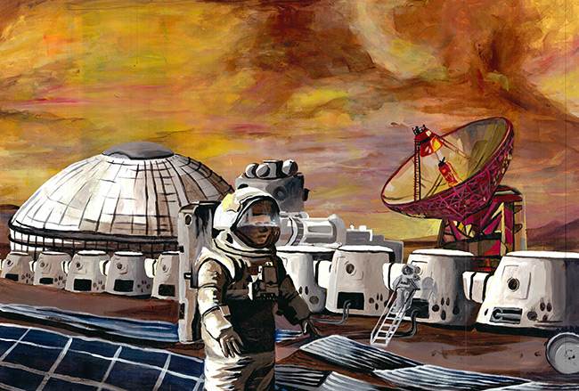 2017 student art contest Transportation Logistics on Mars