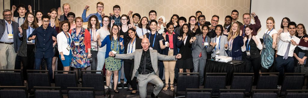 Bezos and students 2018 ISDC